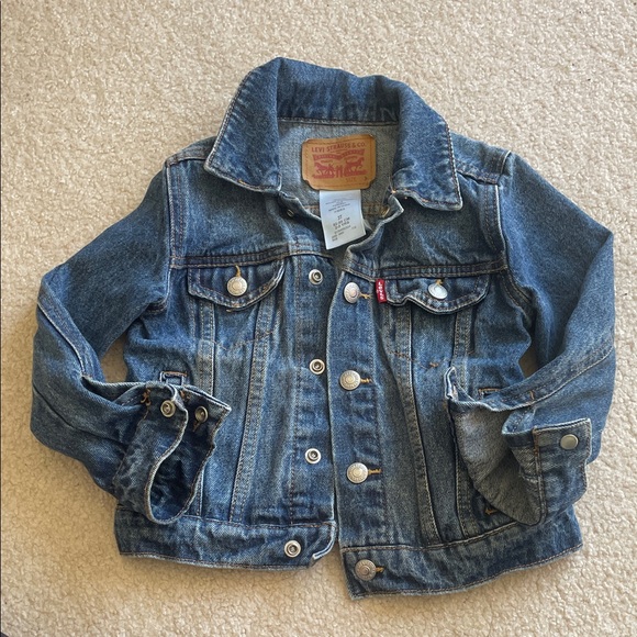 Levi's Other - Levi's Kids Toddler Dark Blue Denim Trucker Jacket 3T